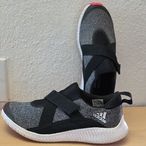Adidas FortaRun Black and Gray Athletic Shoes SZ 6